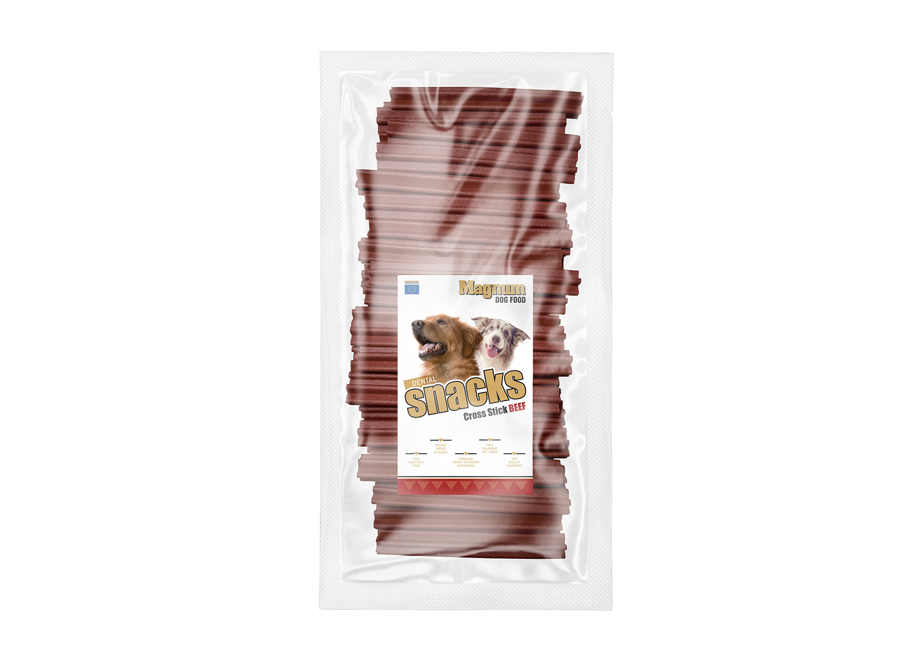 Pamlsek Magnum Dog Food Cross Stick Beef