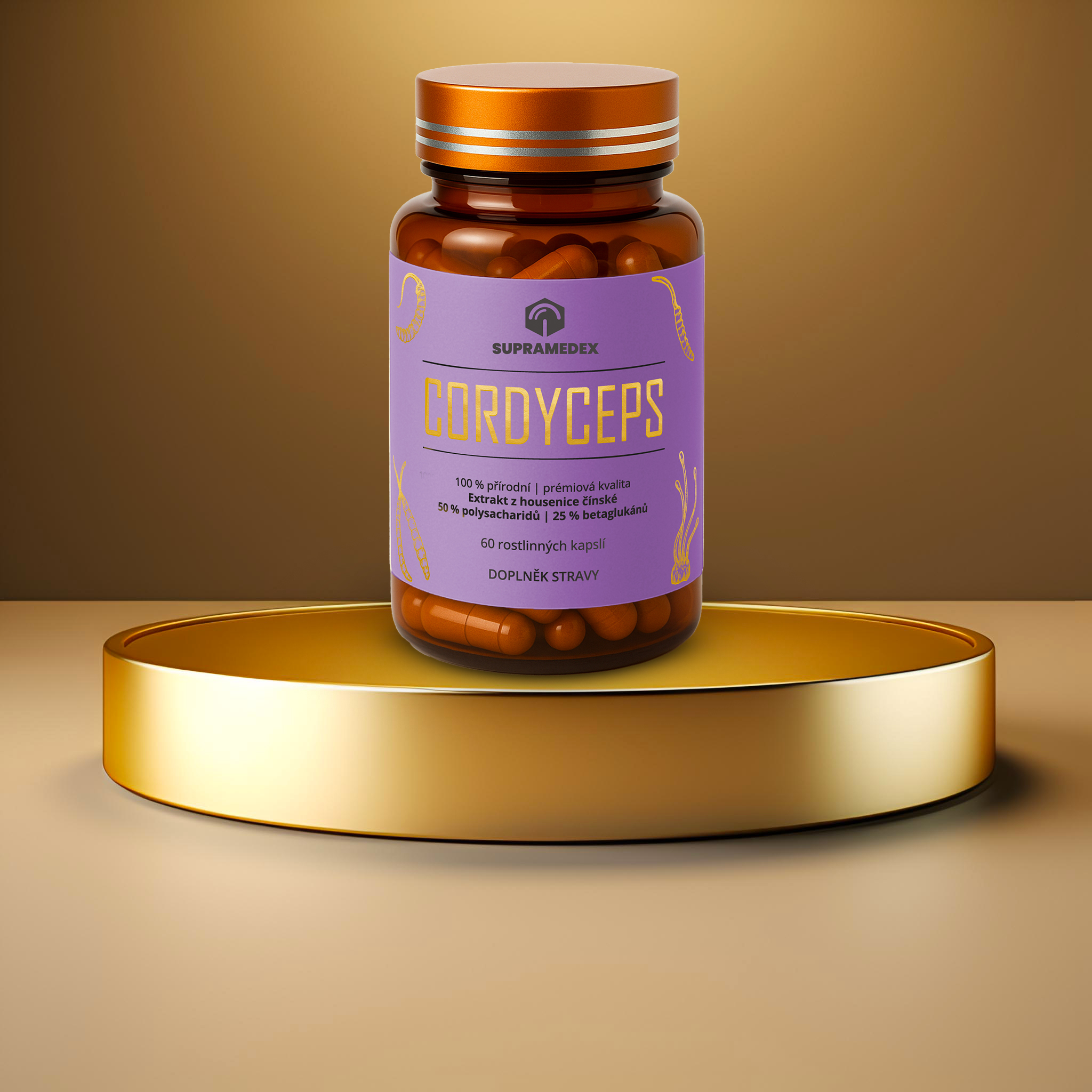 Supramedex kapsle Cordyceps
