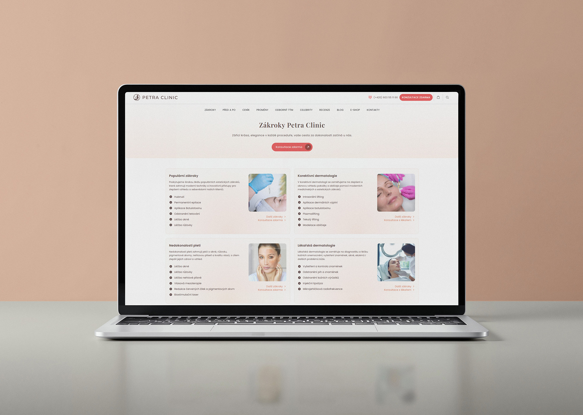 Petra Clinic web zákroky